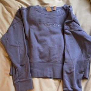 Adidas crop top style sweatshirt